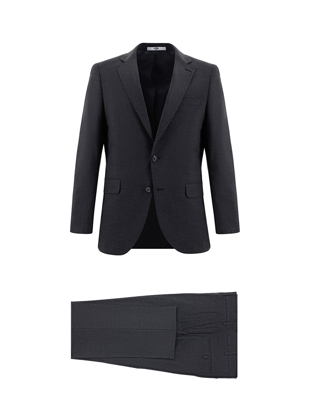 Gri Relaxed Fit Rahat Kesim Klasik Takım Elbise