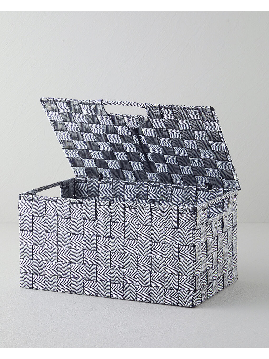 Shine Saklama Kutusu 34x22x17 Siyah - Beyaz-1