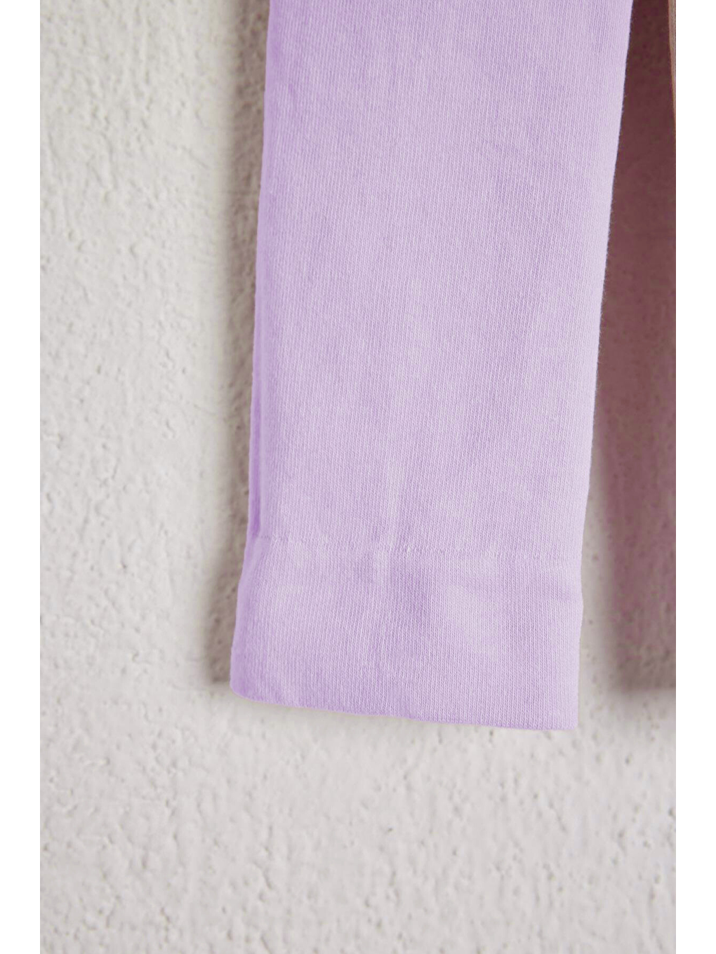 Pamuklu Çocuk Tayt Pantolon Koyu Lila-1