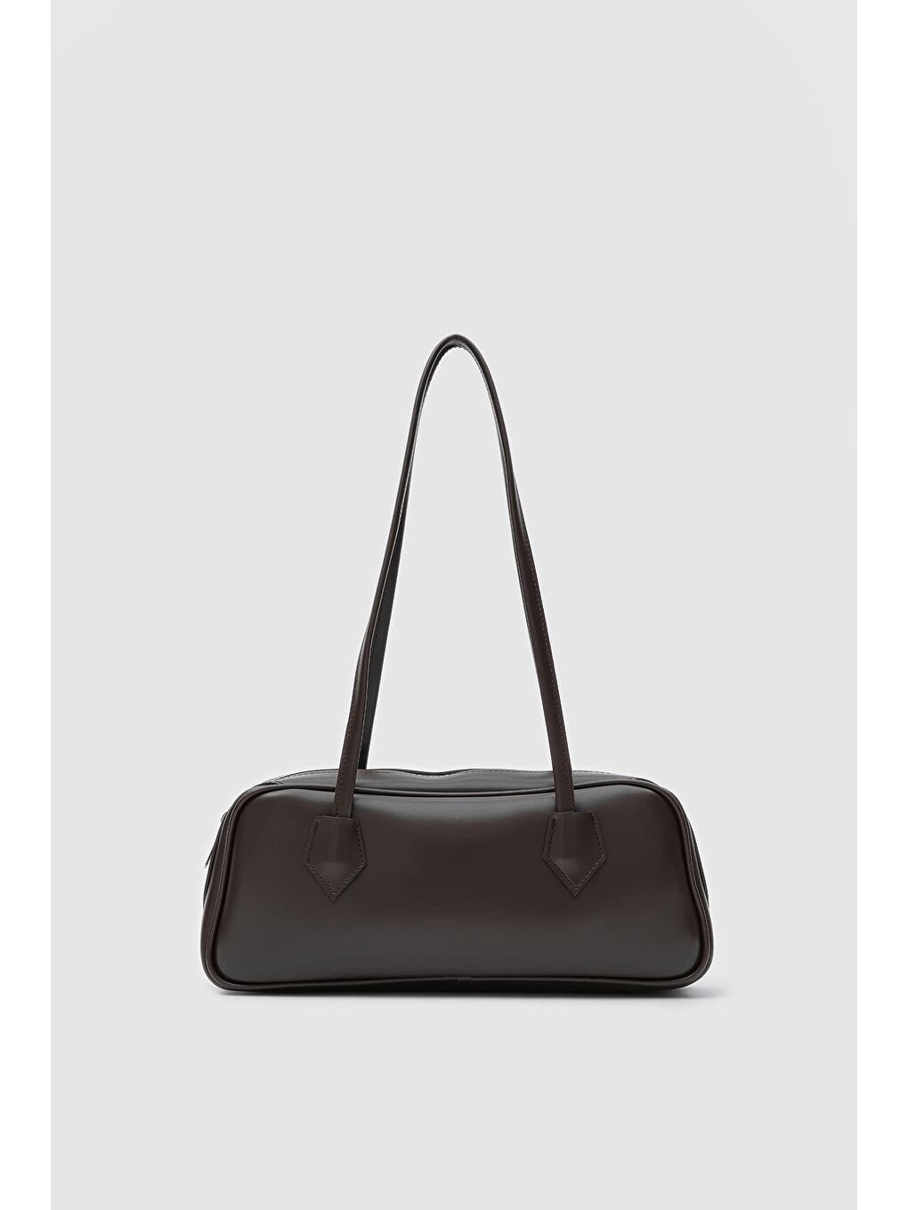 Kahverengi Boheme Vintage Bowling Çanta Acı Kahve