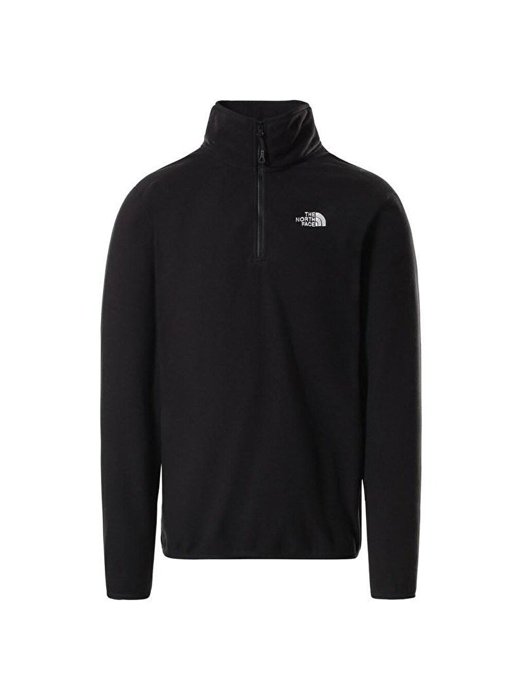 100 Glacier 1/4 Zip Erkek Siyah Polar Sweatshirt