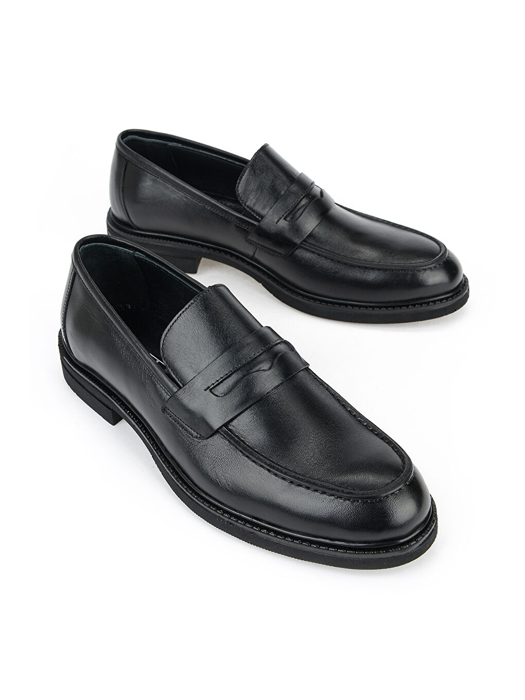 Erkek Hakiki Deri Klasik Ayakkabı 161985Z16022 Siyah-1