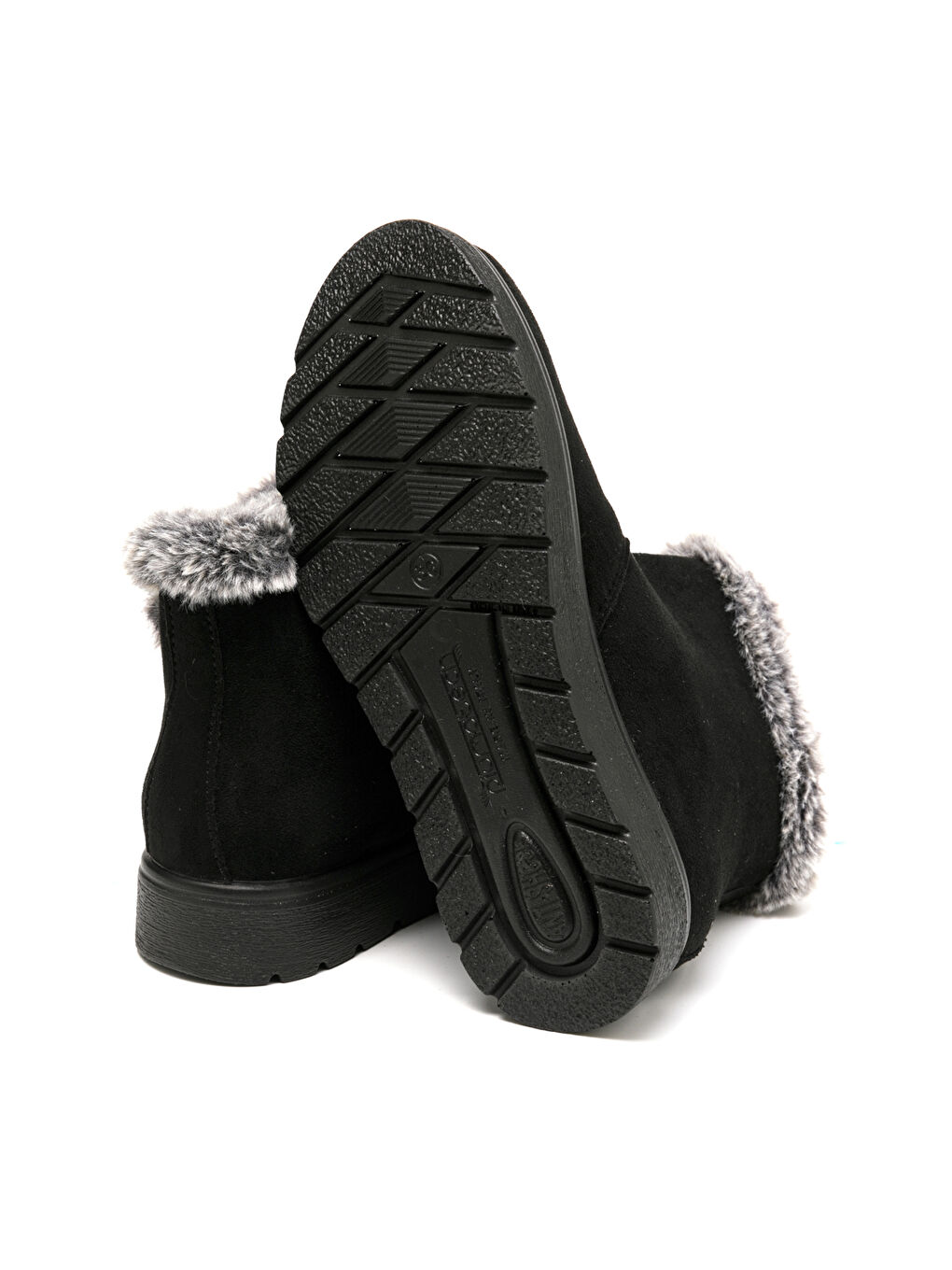 Siyah Kadın Bot 45 U30 UX CLOTH WOMAN Boot Black-4