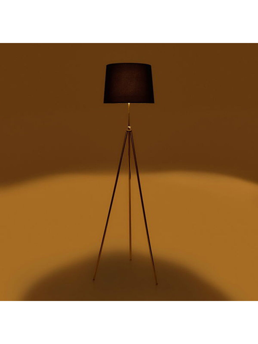 Lighting Manhattan Tripod Lambader - Siyah / Altın-6