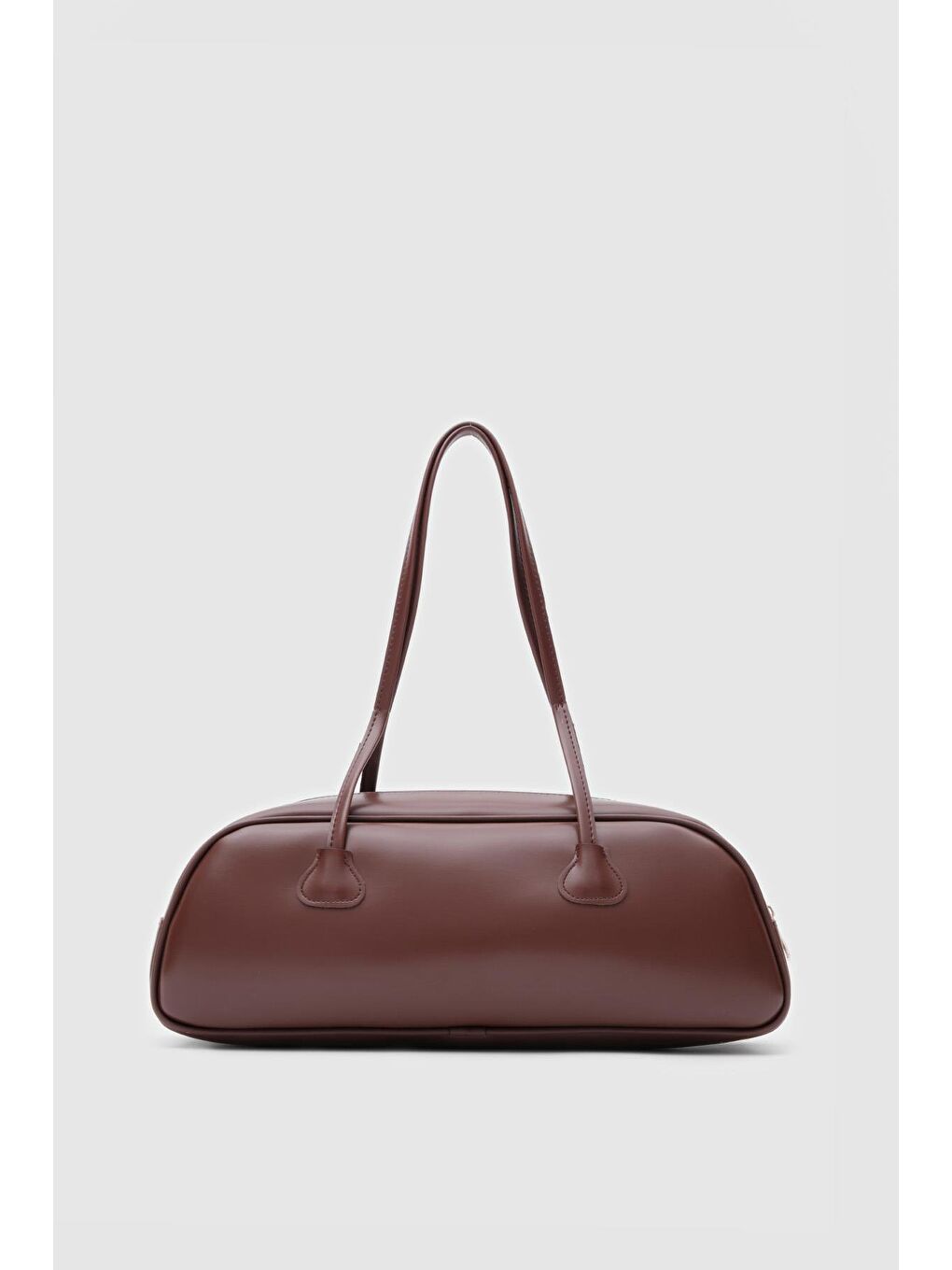 Kahverengi Miu Baget Çanta Fındık Kabuğu