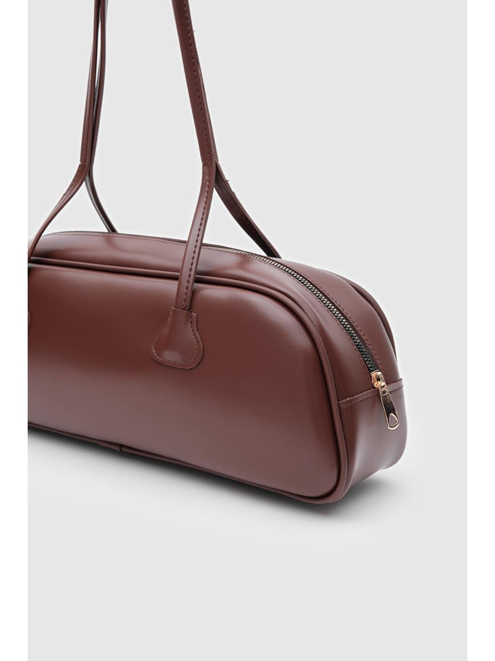 Kahverengi Miu Baget Çanta Fındık Kabuğu-2