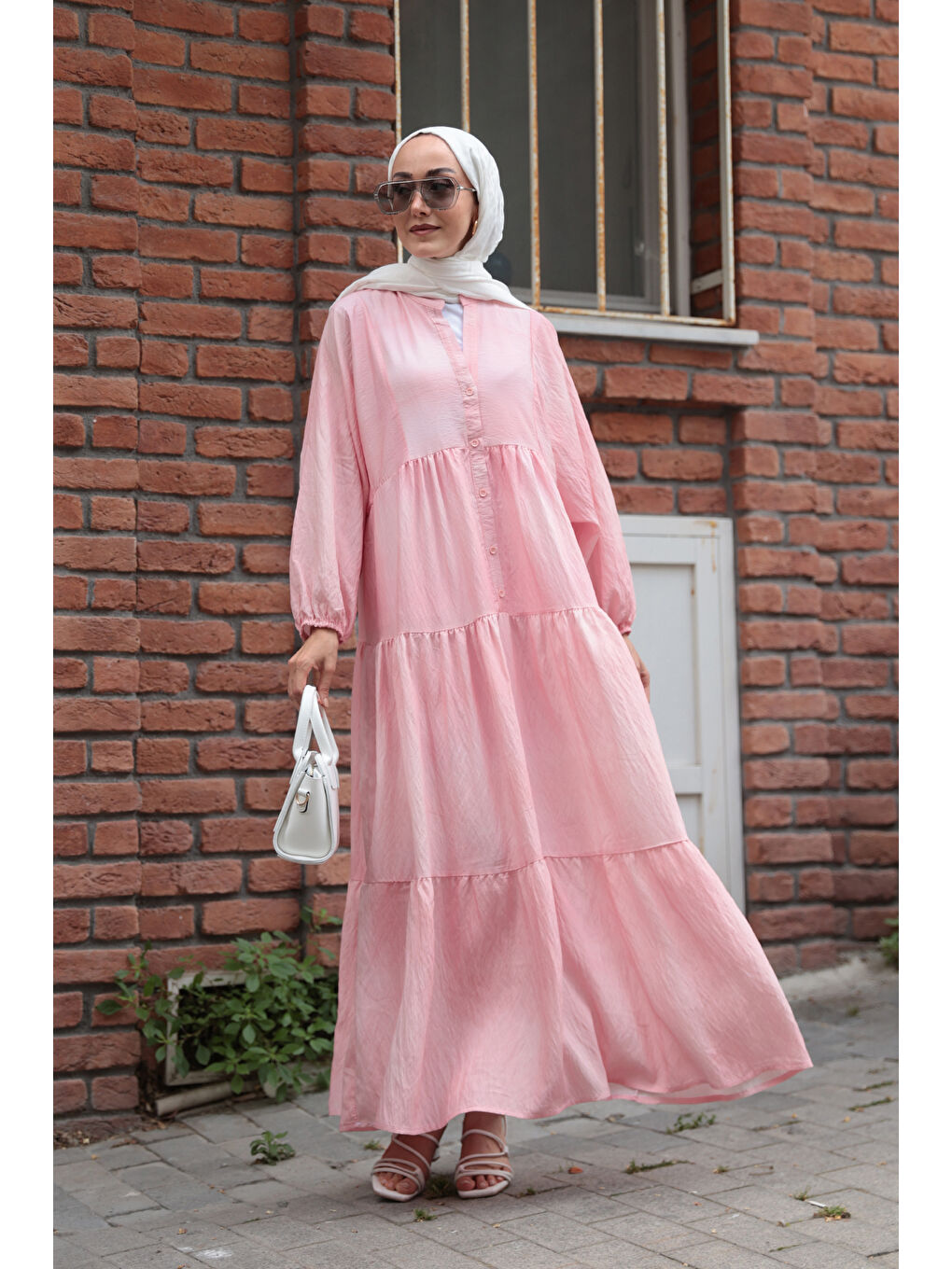 Kadın Katleya Model Elbise Pembe