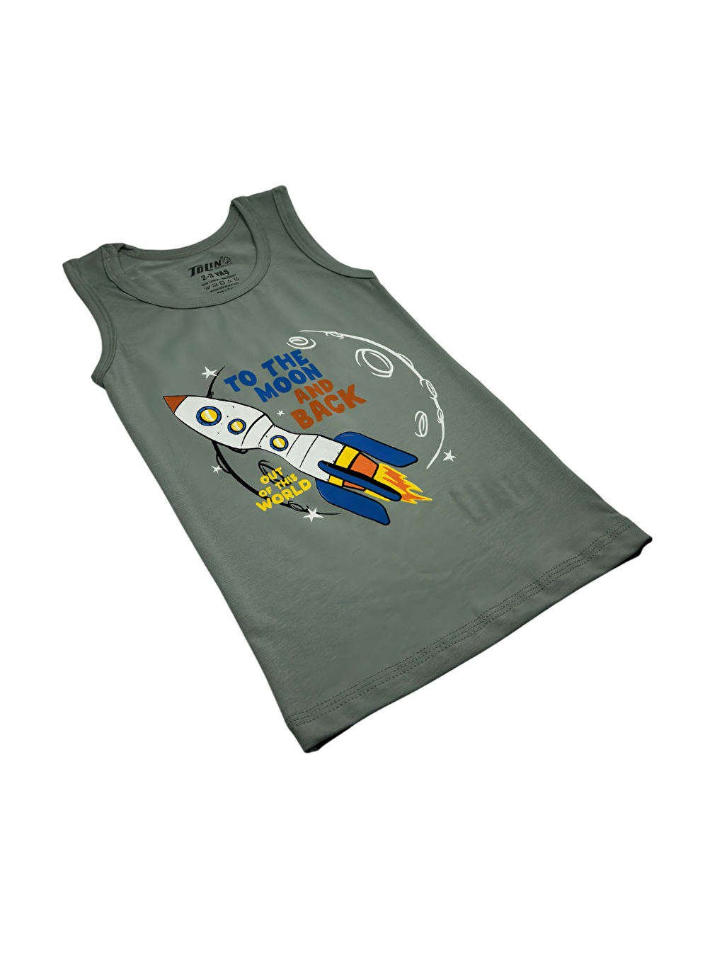 Lacivert Erkek Çocuk 3 lü Paket Pamuklu Elastanlı Baskılı Atlet 133-10-1