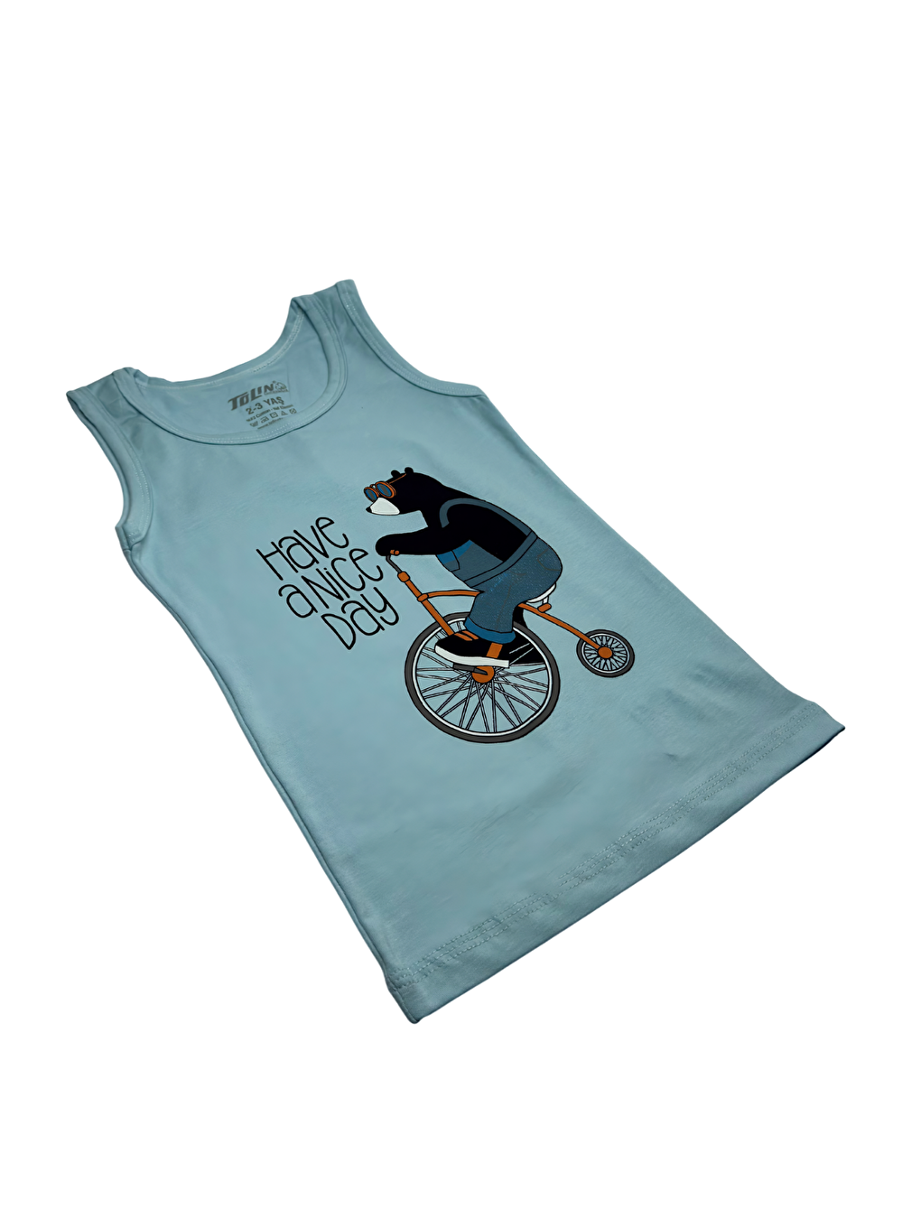 Gri Erkek Çocuk 3 lü Paket Pamuklu Elastanlı Baskılı Atlet 133-07-3