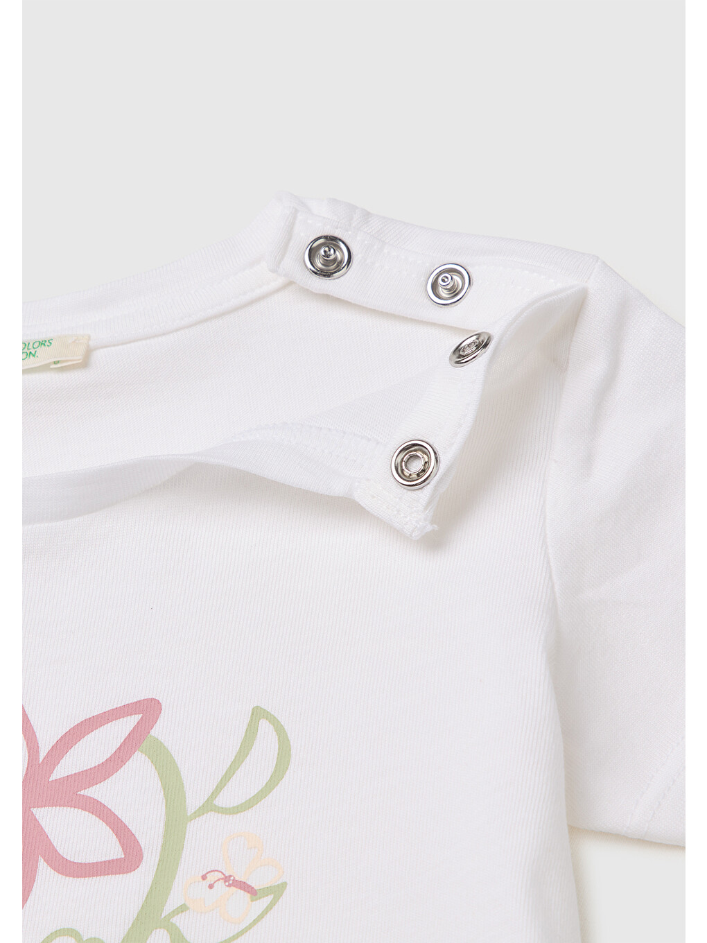 Bebek Toz Pembe Önü Baskılı Bisiklet Yaka T-Shirt ve Lastikli Şort Takımı-2