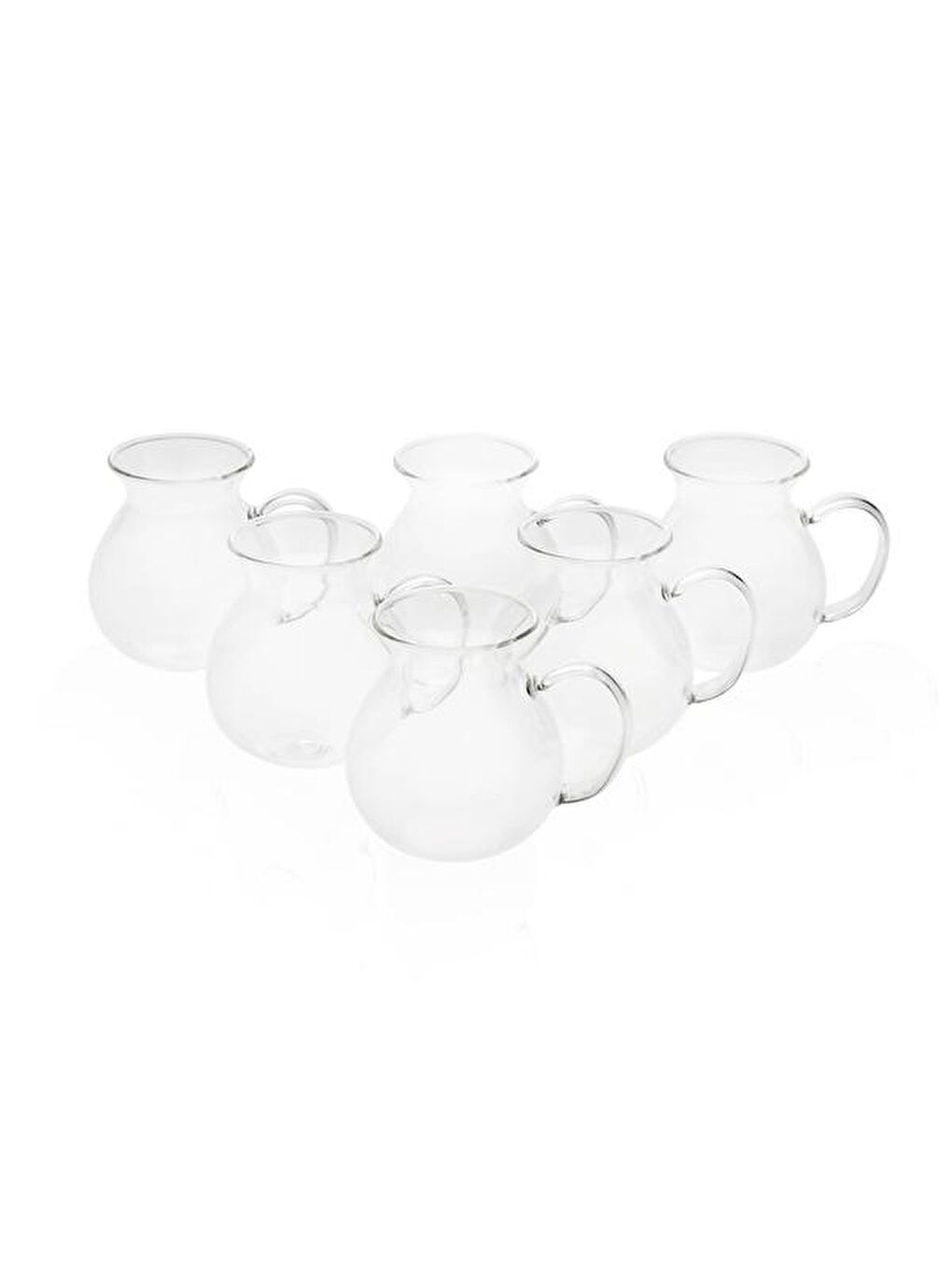 Renksiz Keyf-i Ala Borosilikat 6 Parça Çay Seti - 220 ml-1