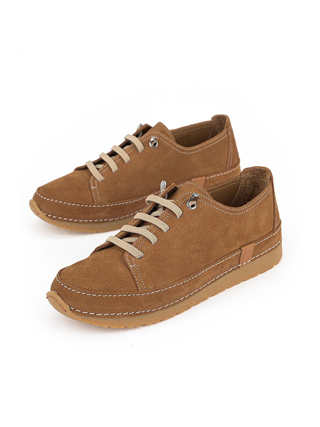 Kahverengi Kadın Hakiki Deri Konfor Ayakkabı 1611061ZRC1 Taba-4