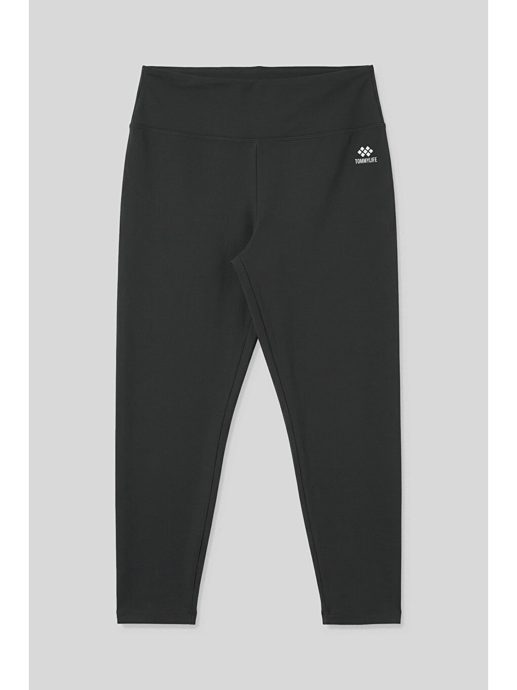 Antrasit Yüksek Bel Toparlayıcı Battal Büyük Beden Kadın Tayt- 94650-1