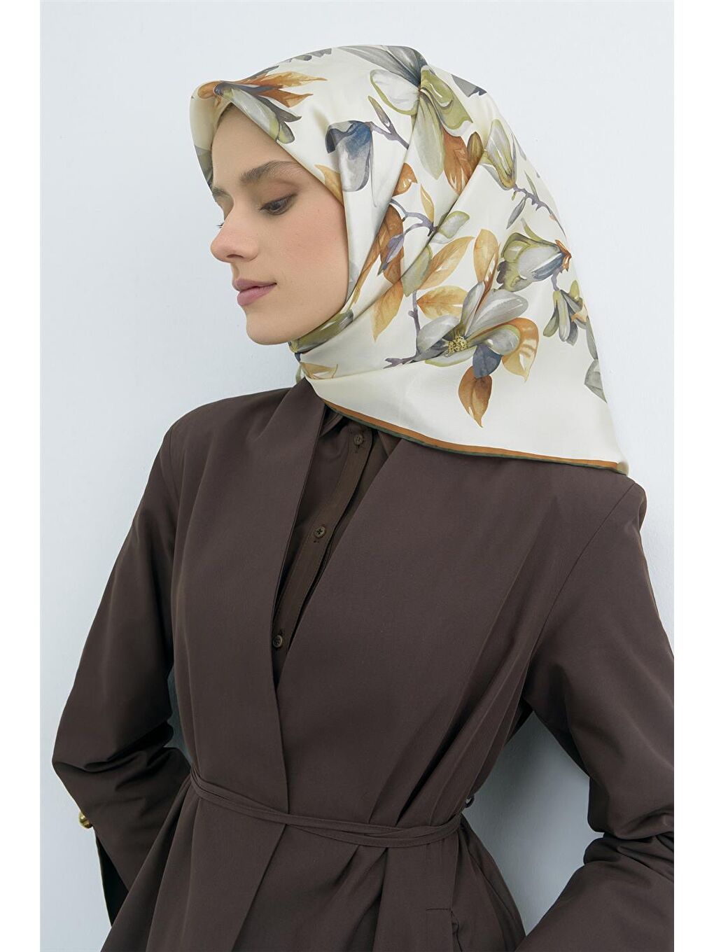 Karışık Saf İpek Sura Eşarp 9524D 84-2