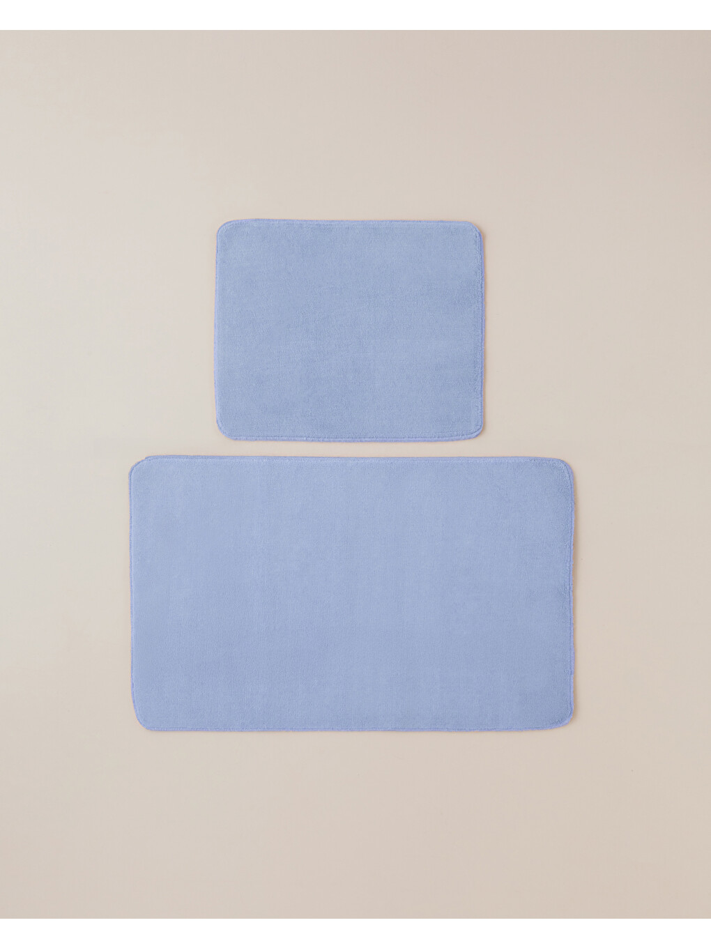 Basicline Kaydırmaz Taban Banyo Paspası Seti 60x100 Cm + 50x60 Cm Ortanca Lila