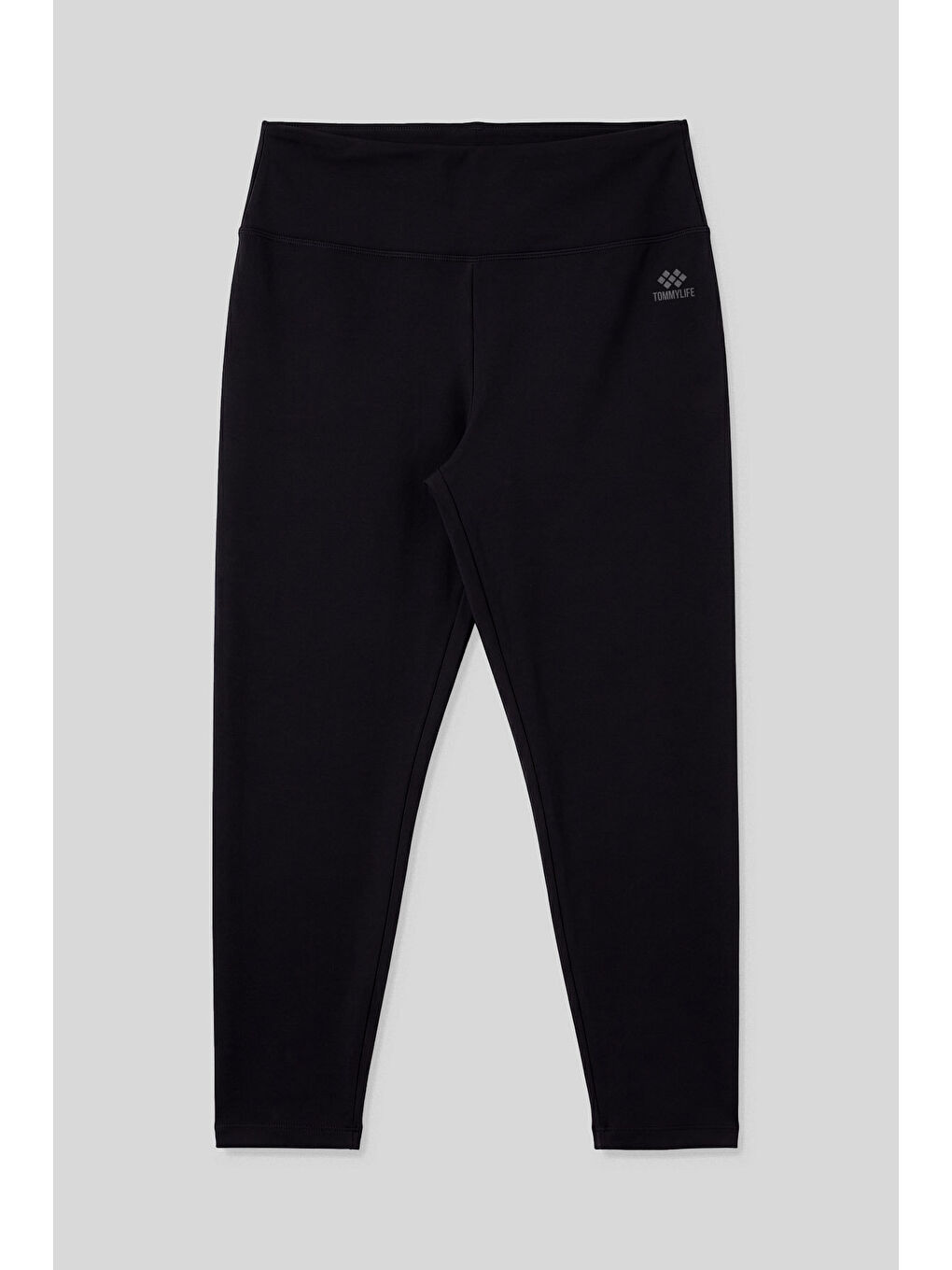 Siyah Yüksek Bel Toparlayıcı Battal Büyük Beden Kadın Tayt- 94650-2