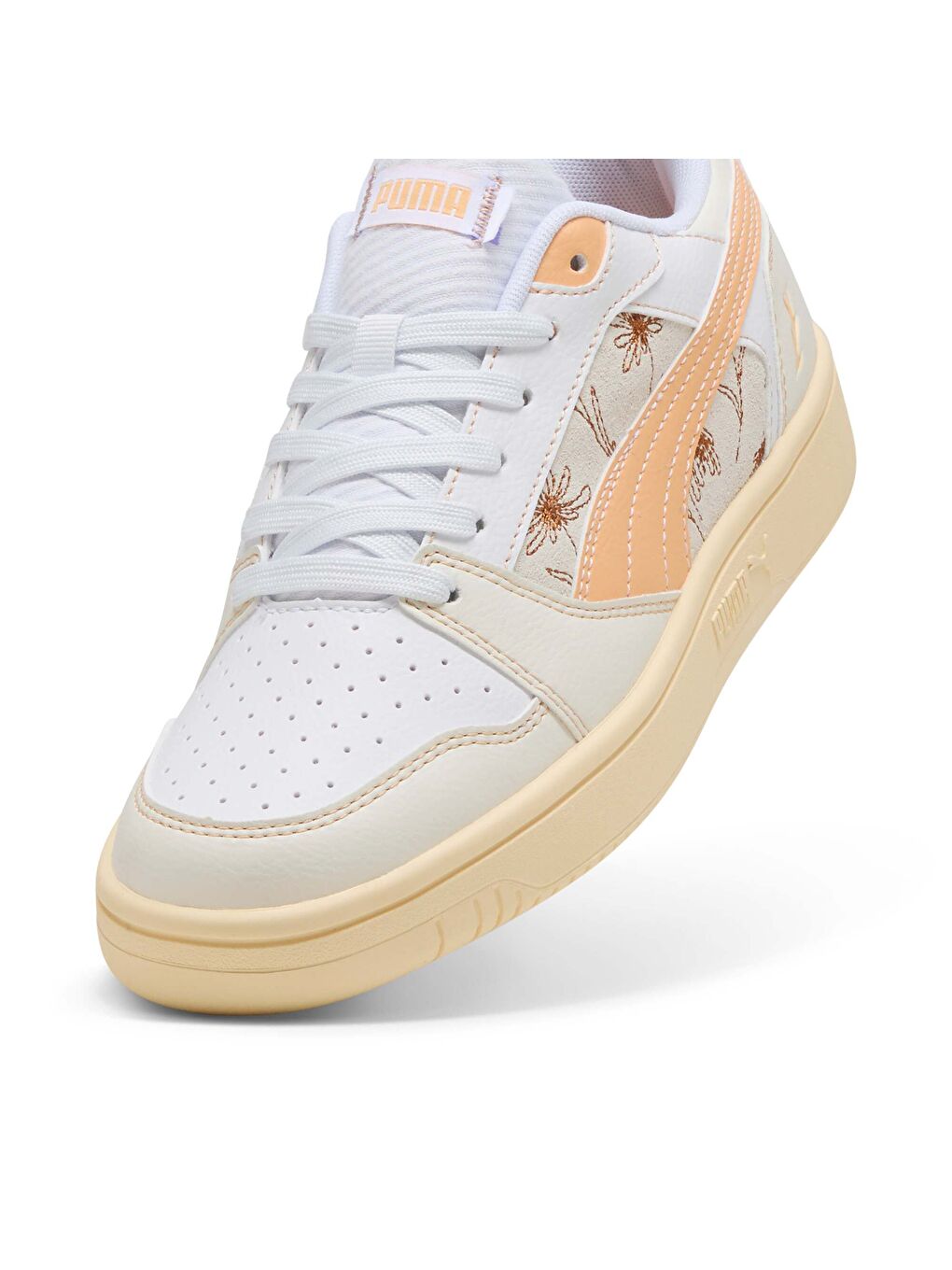 Beyaz Rebound v6 Unisex Low Flowers Spor Ayakkabı-4