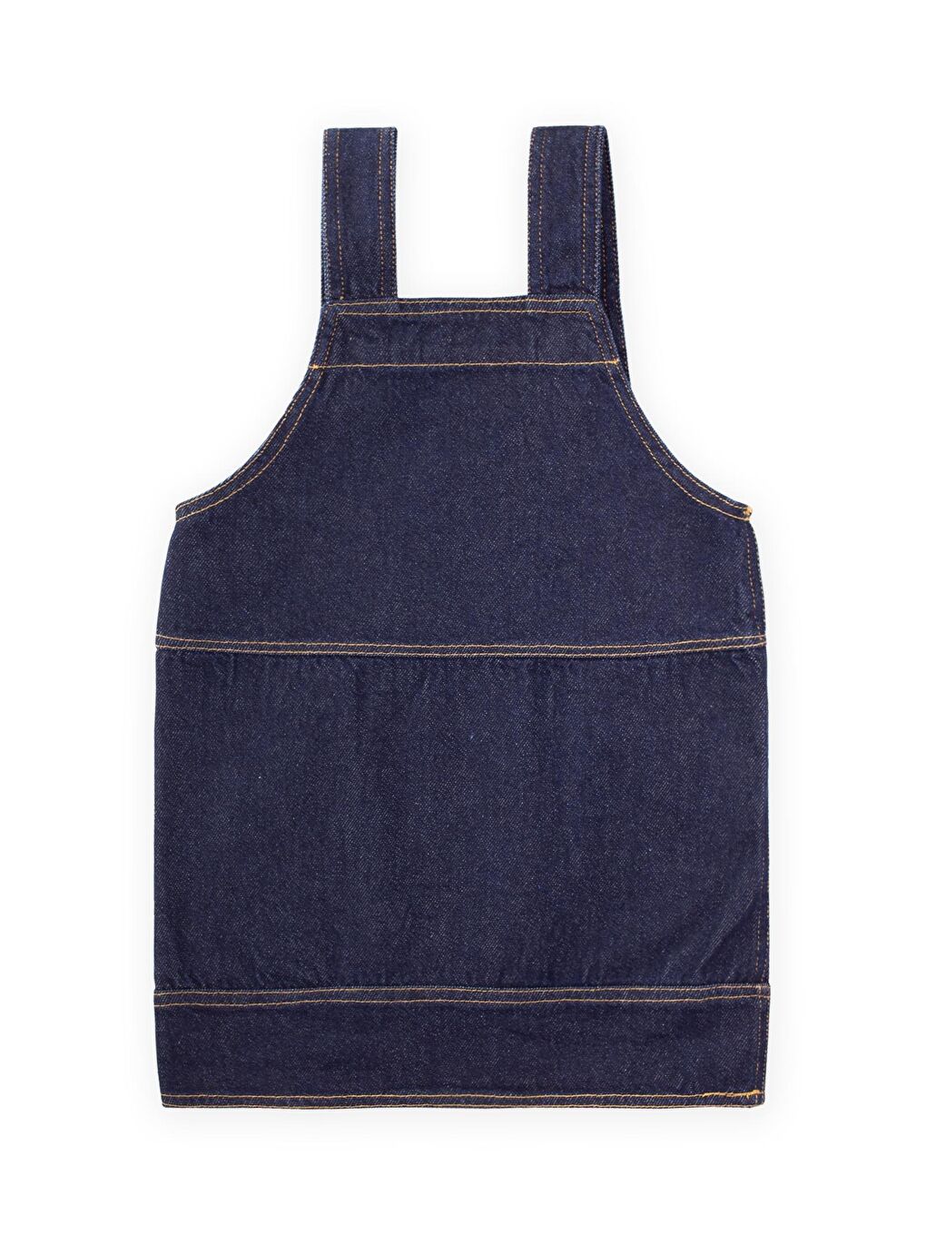 Mavi Kız Çocuk Jean Elbise-3