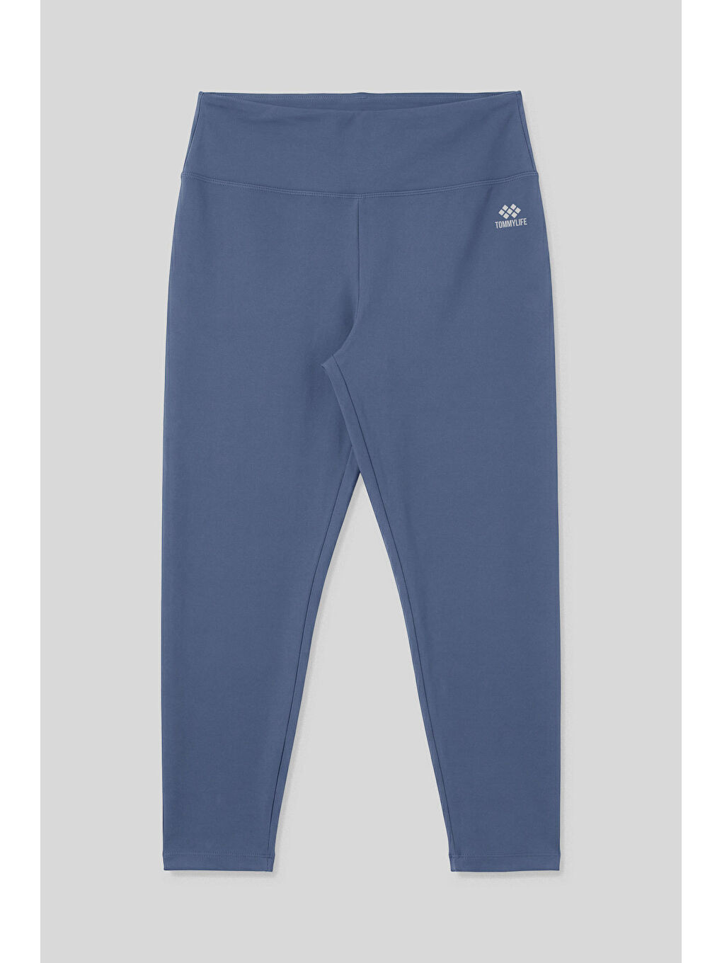 Petrol Yüksek Bel Toparlayıcı Battal Büyük Beden Kadın Tayt- 94650-2