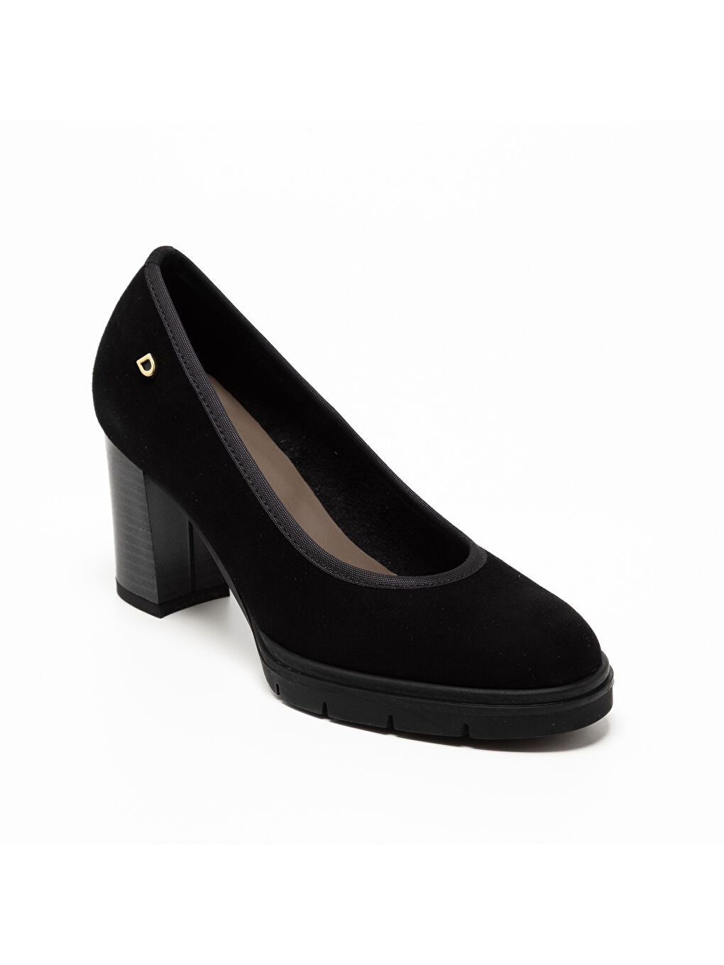 Kahverengi Kadın Klasik Ayakkabı 483700DP 3700DP CAMOSCIO PELLE Nero-1