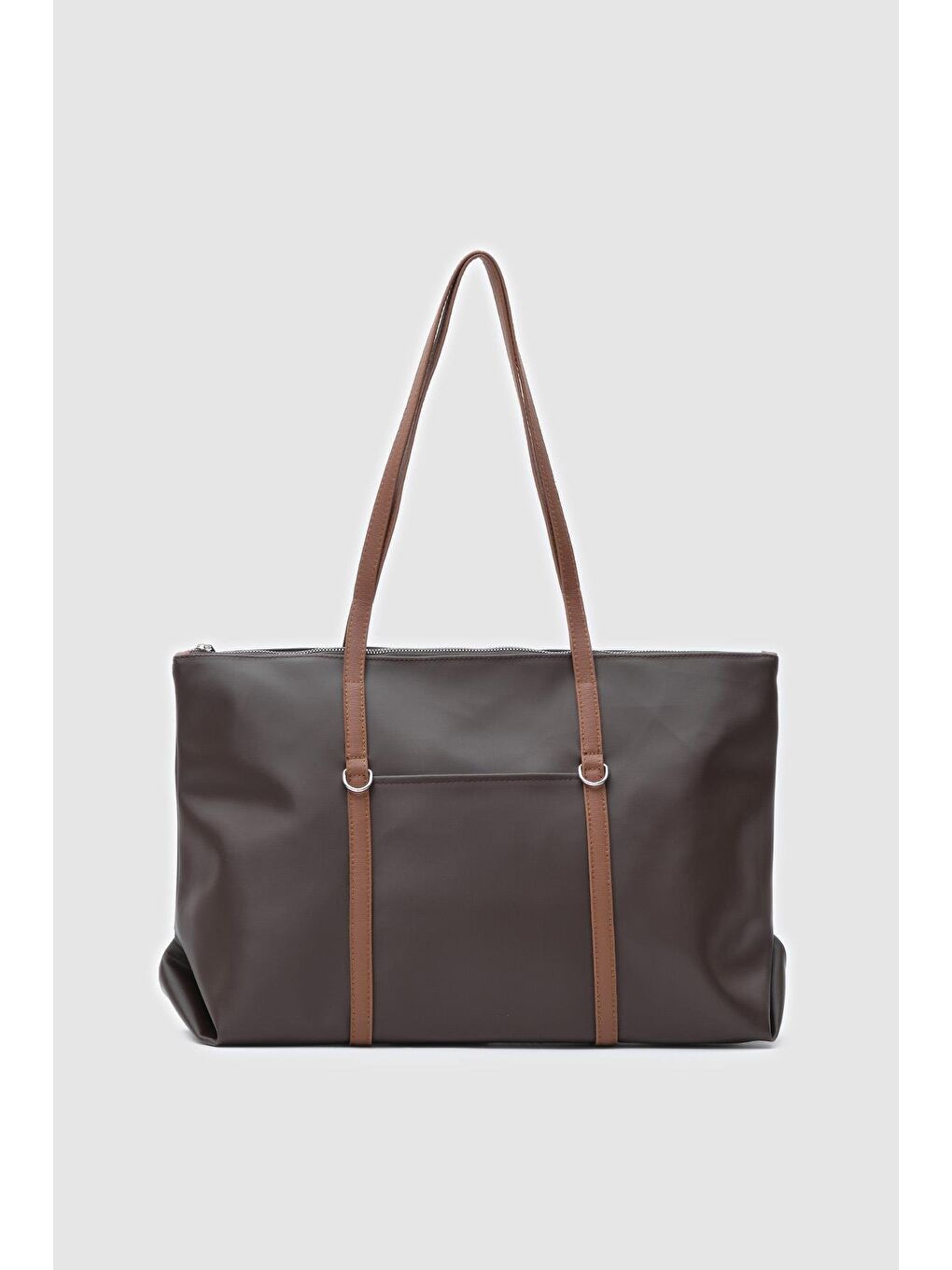 Kahverengi Melope Garnili Omuz Çantası Acı Kahve