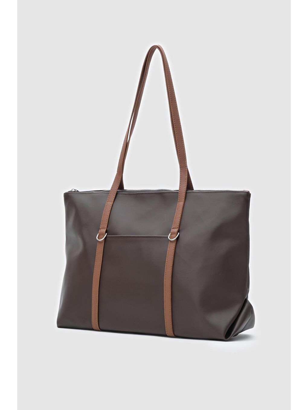 Kahverengi Melope Garnili Omuz Çantası Acı Kahve-1