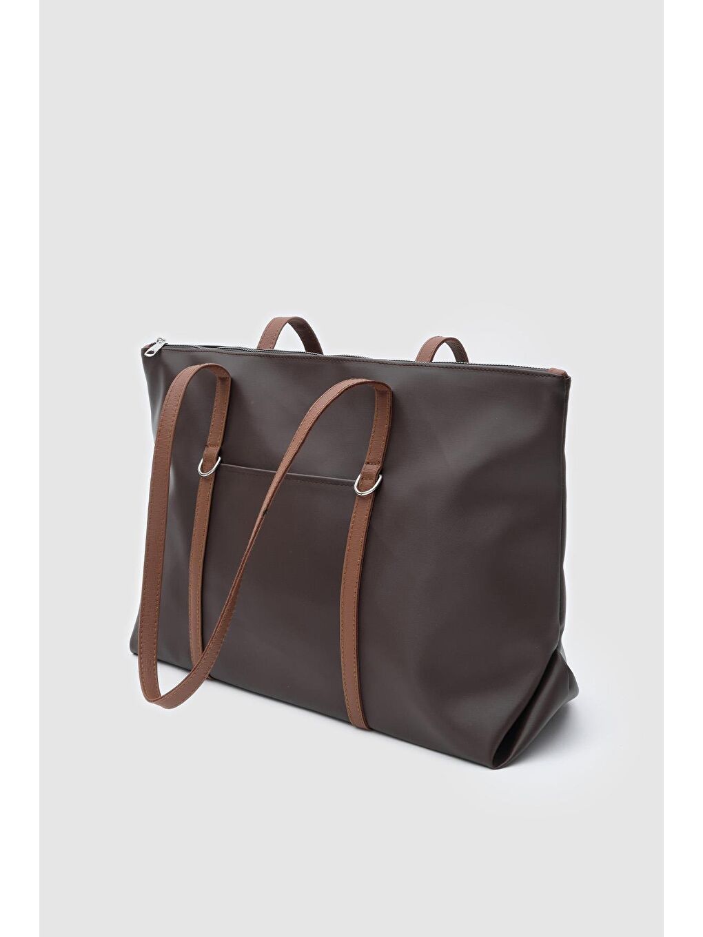 Kahverengi Melope Garnili Omuz Çantası Acı Kahve-2