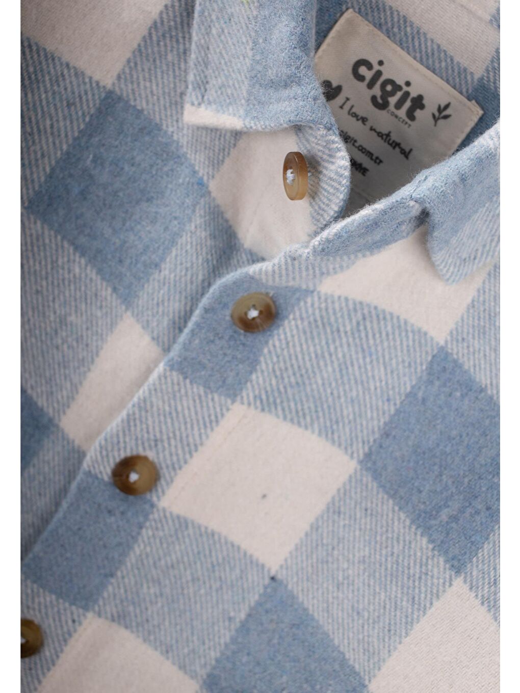 Oduncu Gömleği 1-9 Yaş Mavi Ekose-2