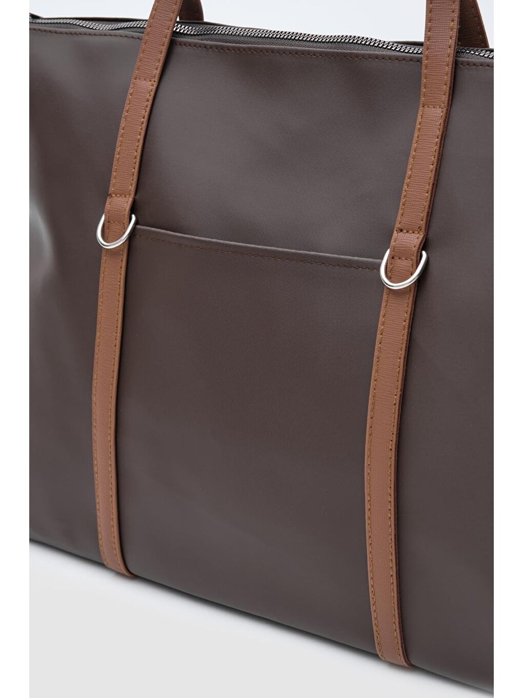 Kahverengi Melope Garnili Omuz Çantası Acı Kahve-4