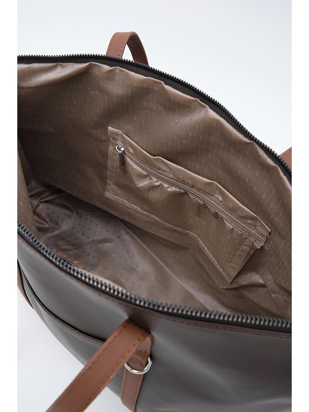 Kahverengi Melope Garnili Omuz Çantası Acı Kahve-5