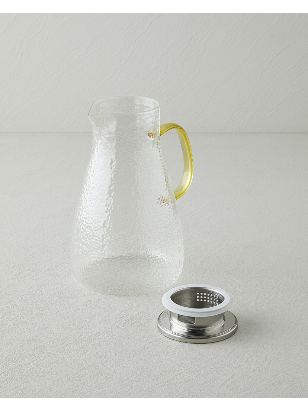 Renksiz Glow Borosilikat Cam Sürahi 1800 Ml Şeffaf-1
