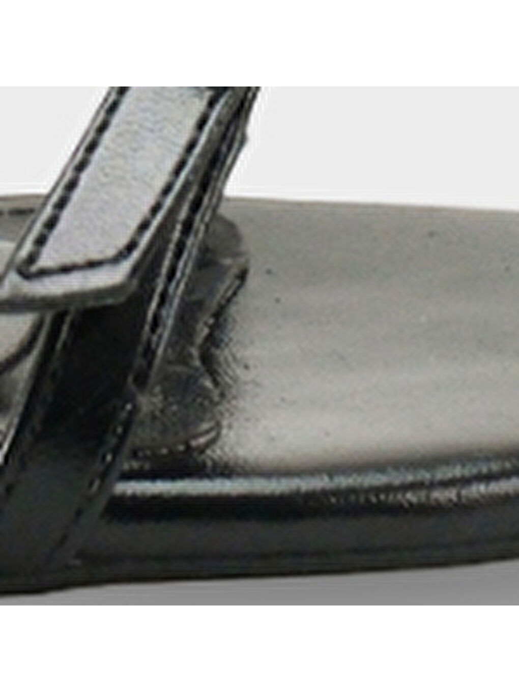 Siyah Gerda Yuvarlak Burunlu Çift Tokalı Orta Topuklu Kadın Terlik-6