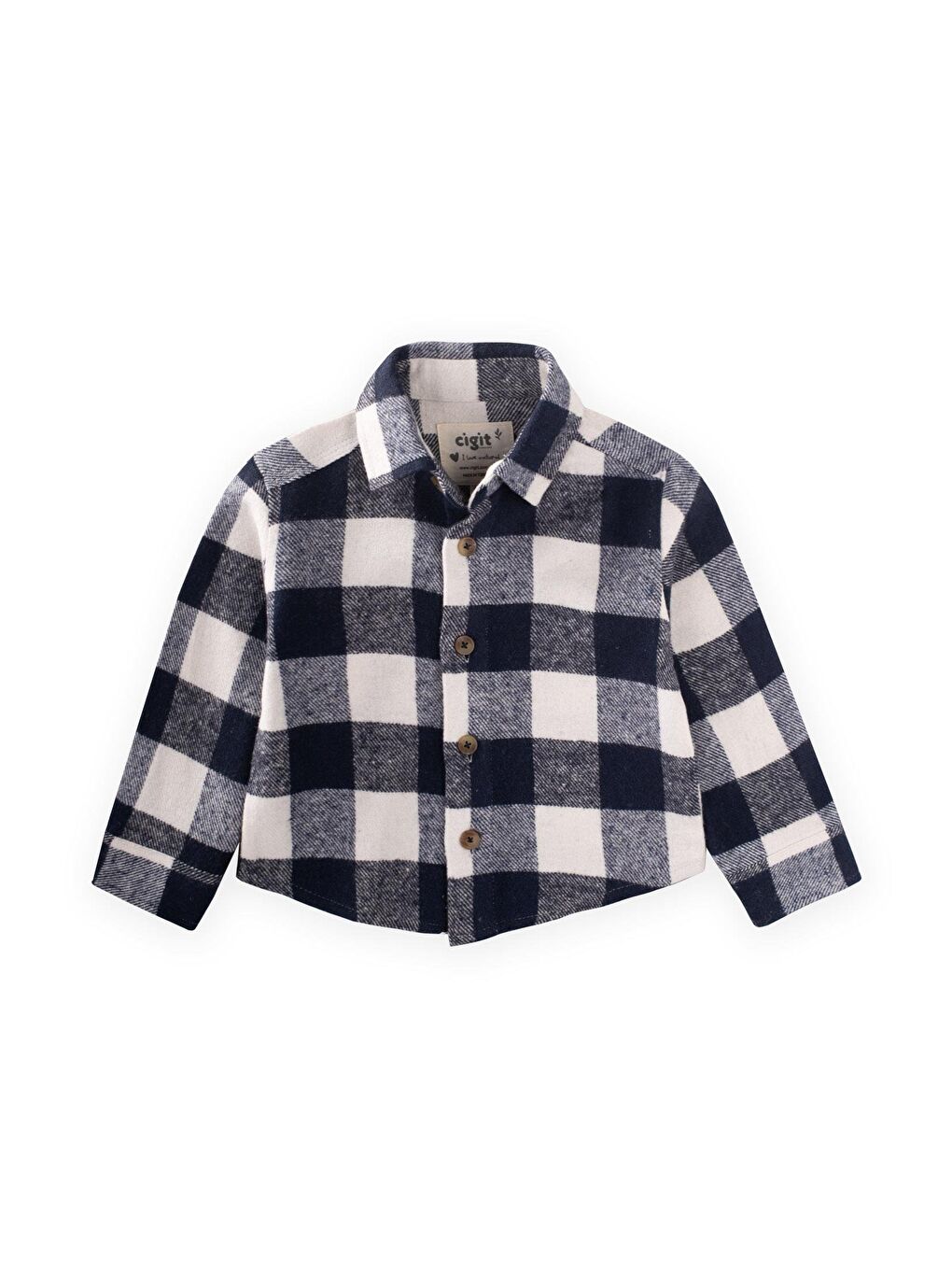 Oduncu Gömleği 1-9 Yaş Lacivert Ekose