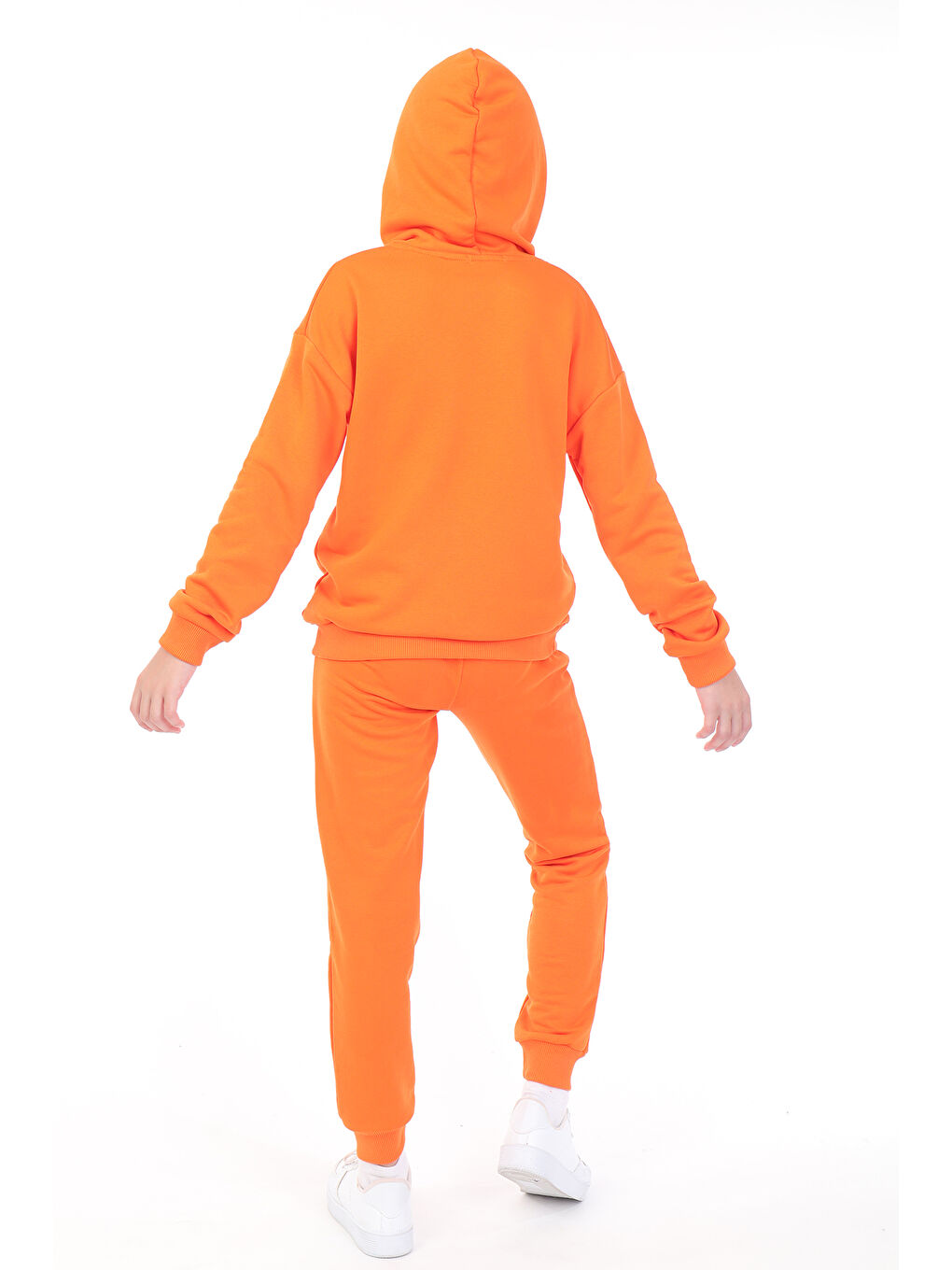 Turuncu Kız Çocuk Baskılı Eşofman Takım-1