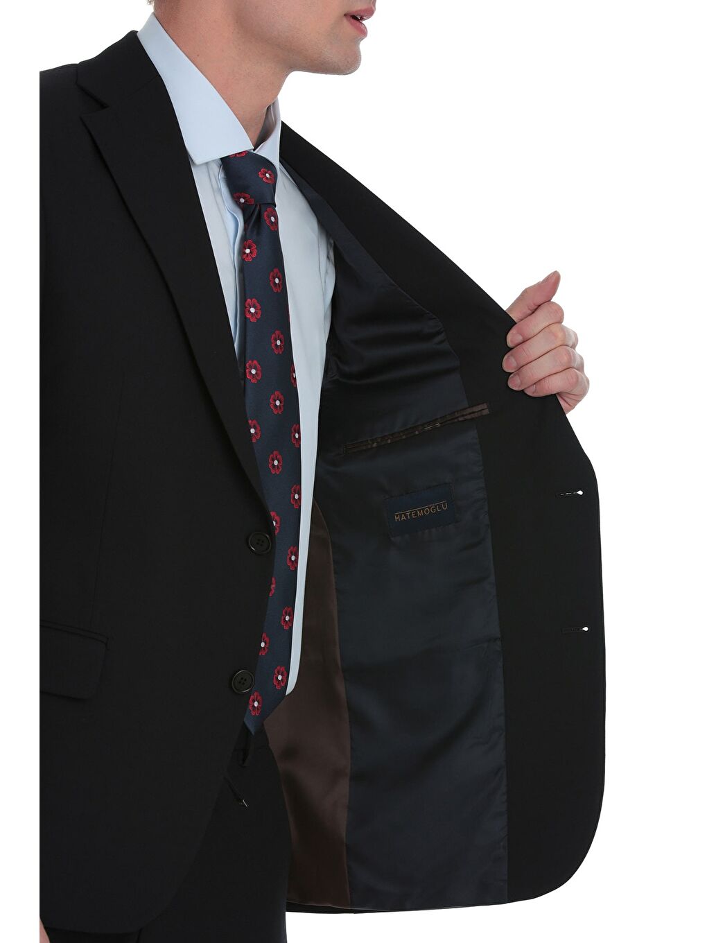 Lacivert Comfort Fit Mono Yaka Klasik Takım Elbise-3