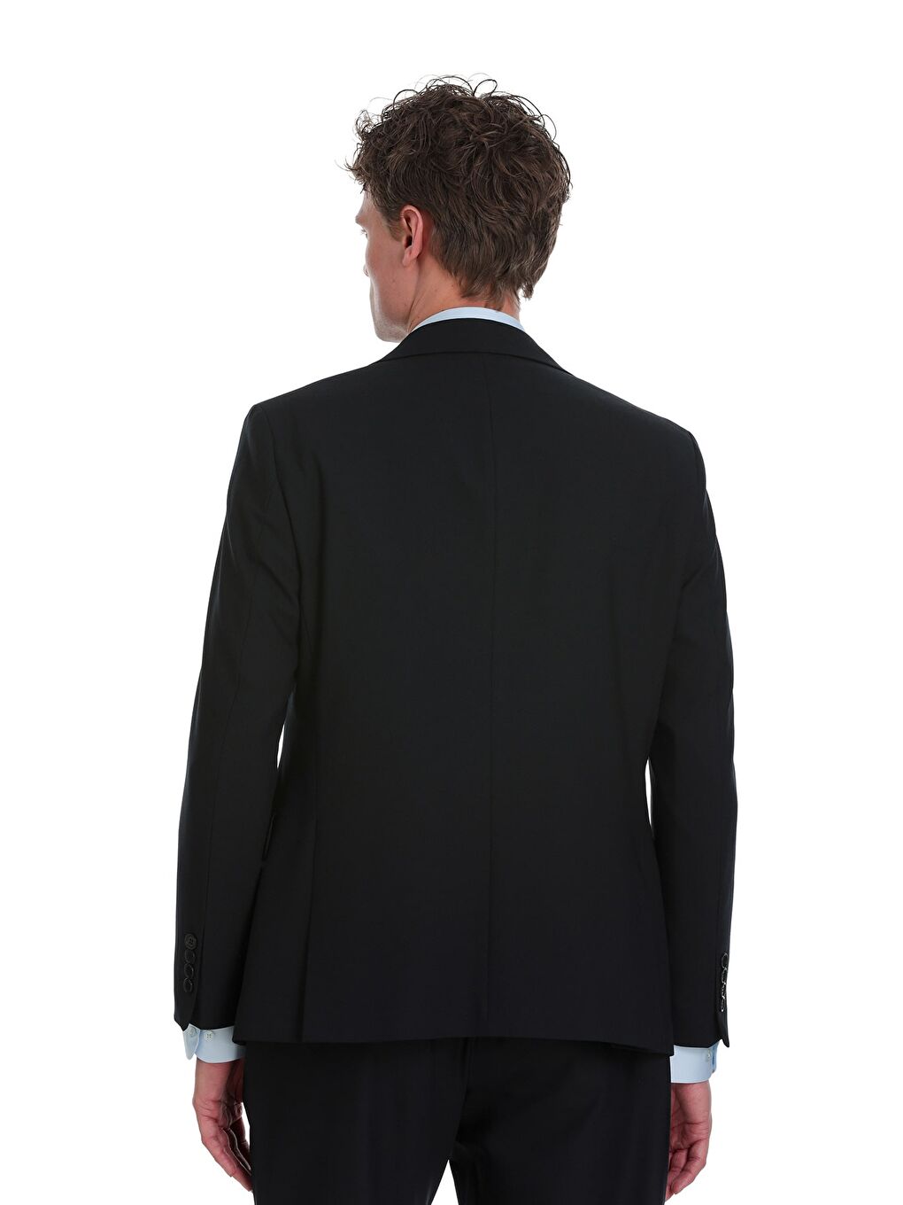 Lacivert Comfort Fit Mono Yaka Klasik Takım Elbise-4