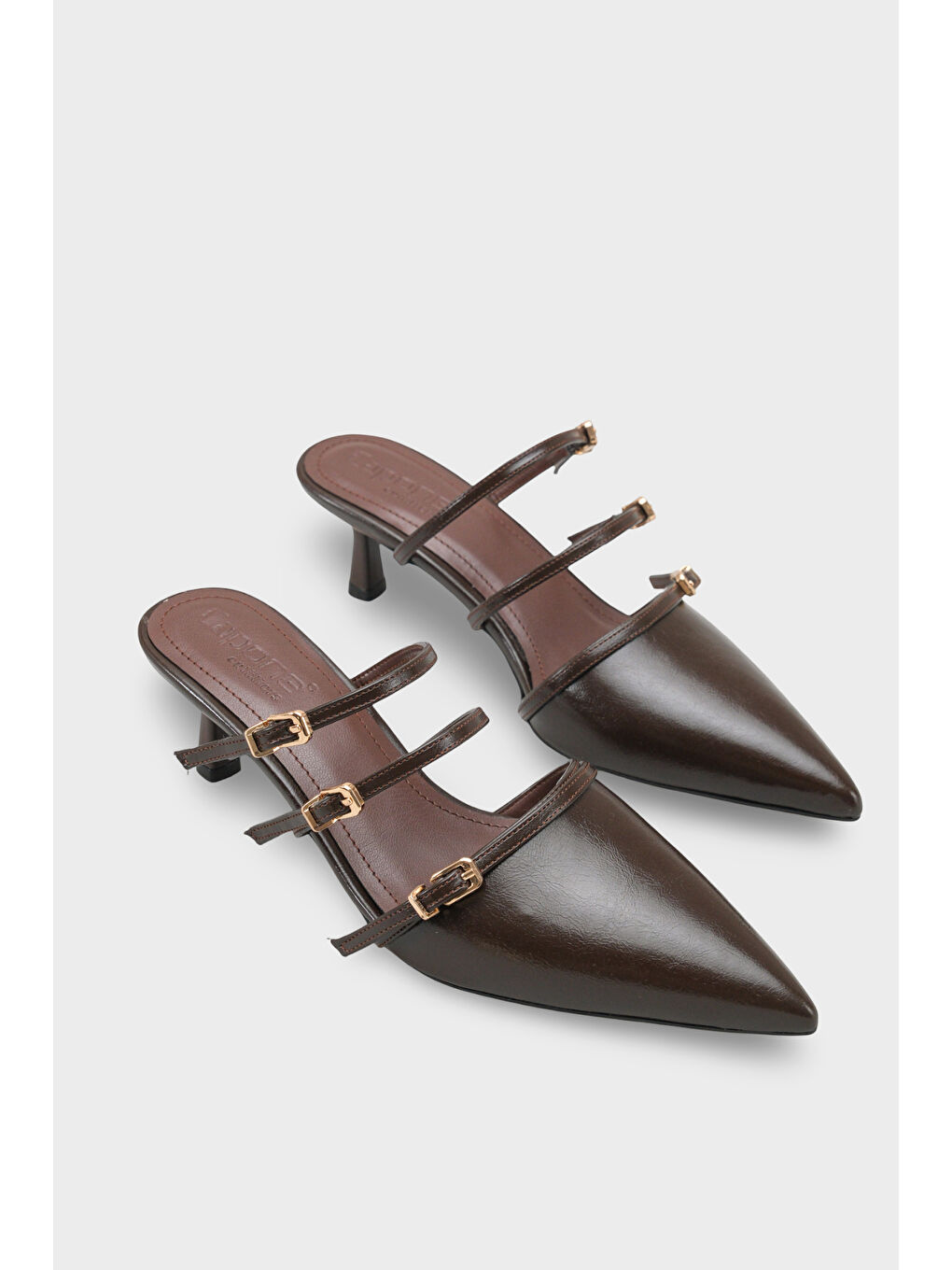 Kahverengi Matilde Kadın Topuklu Terlik-1