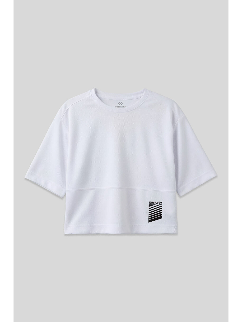 Oversize Fit O Yaka 2li Paket Beyaz-Su Yeşili Kadın T-Shirt - 97284-2