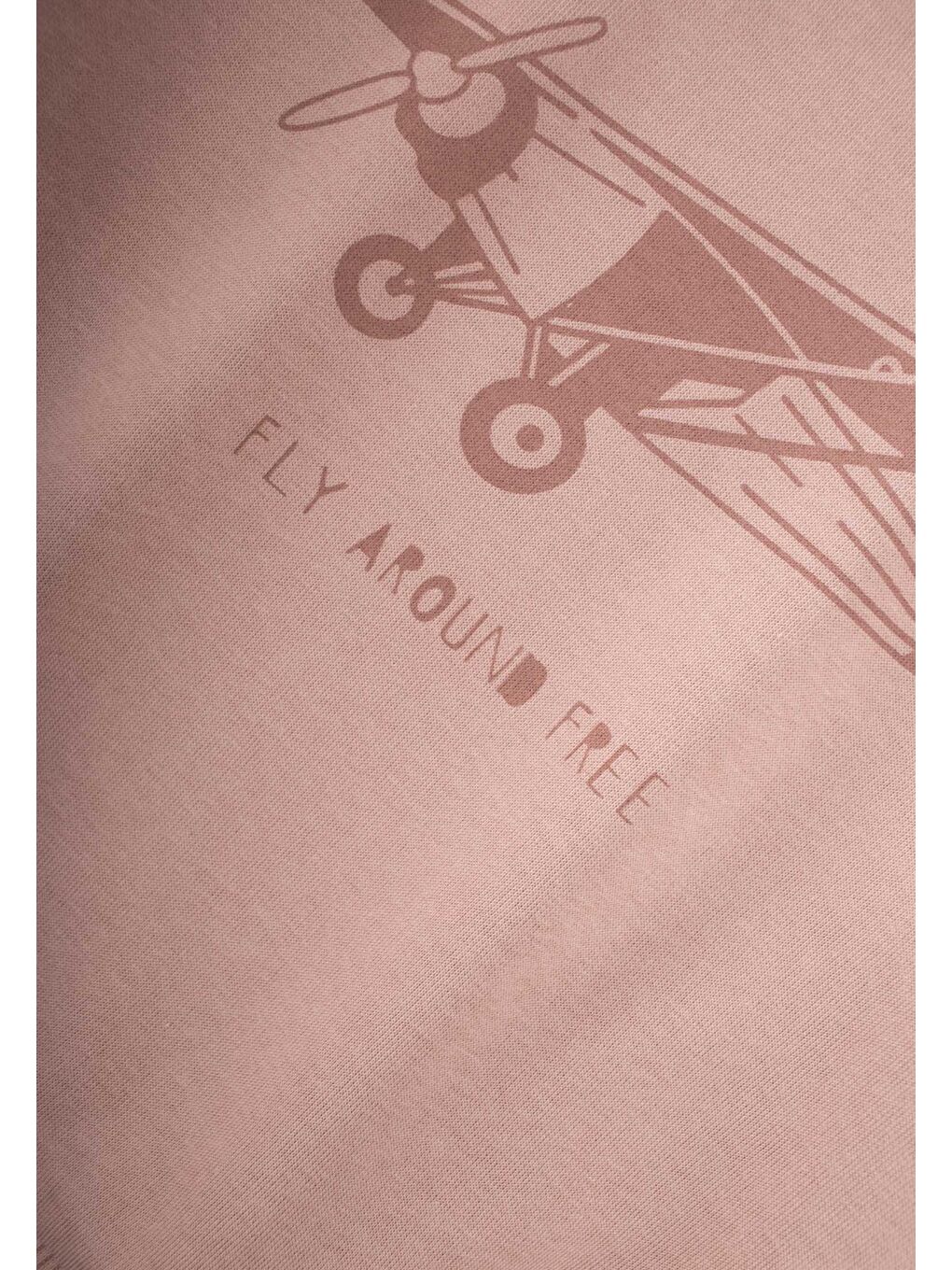 Planör Baskılı Sweatshirt Takım 2-10 Yaş Bej-2