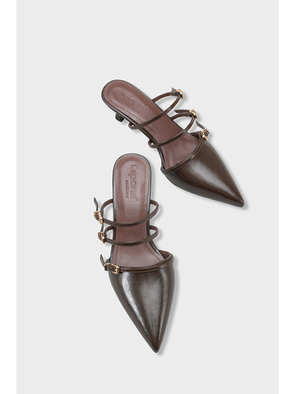 Kahverengi Matilde Kadın Topuklu Terlik-5