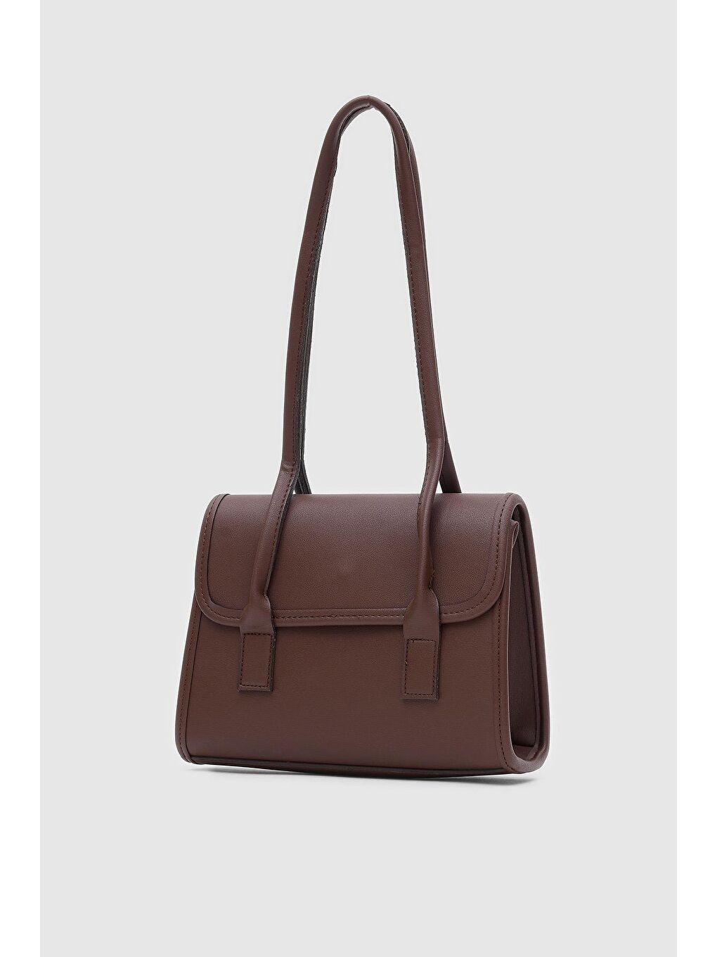 Bordo Mioni Omuz Çantası Fındık Kabuğu-1