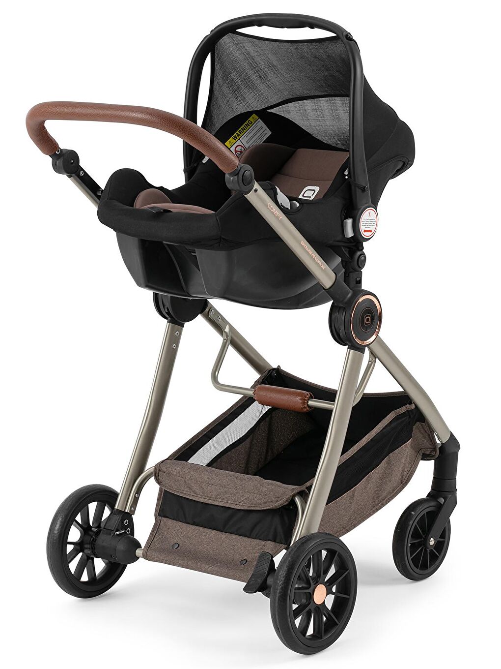 Comfy Travel Sistem Bebek Arabası Kahverengi-3
