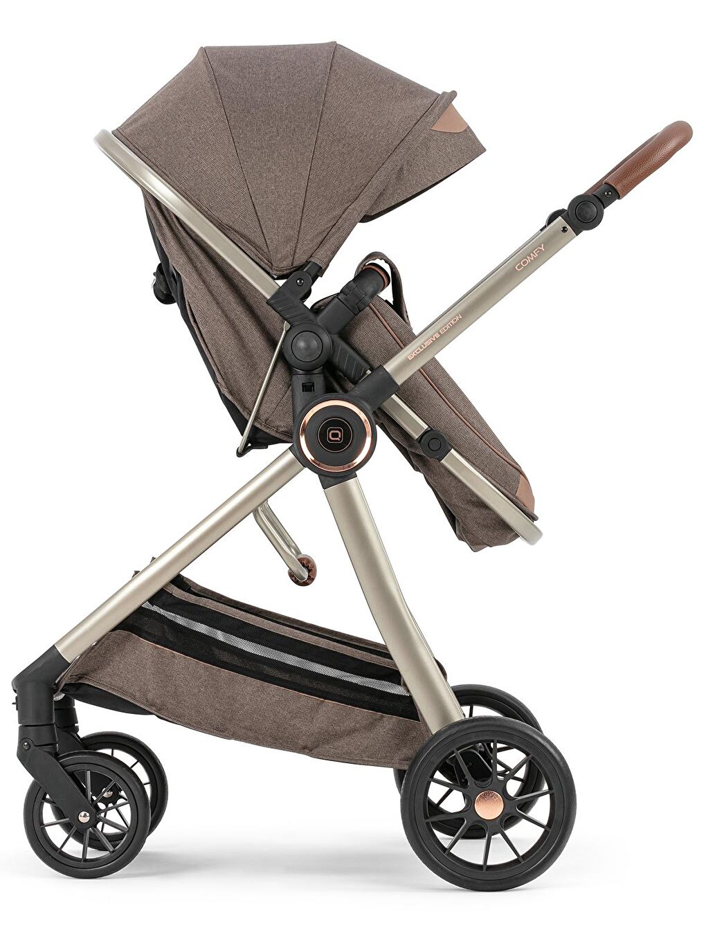 Comfy Travel Sistem Bebek Arabası Kahverengi-5