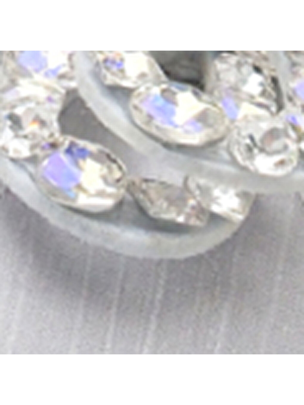 Gri Cissie Sivri Burunlu Taşlı Bilekten Bantlı Saten Orta Topuklu Kadın Ayakkabı-6