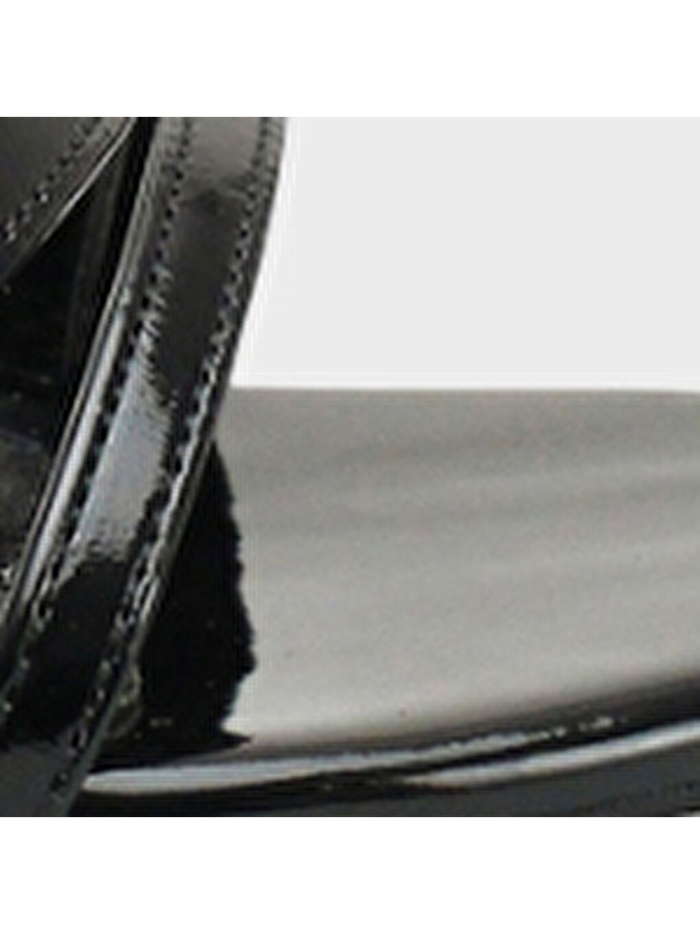 Siyah Vanna Yuvarlak Burunlu Bantlı Orta Topuklu Kadın Ayakkabı-6