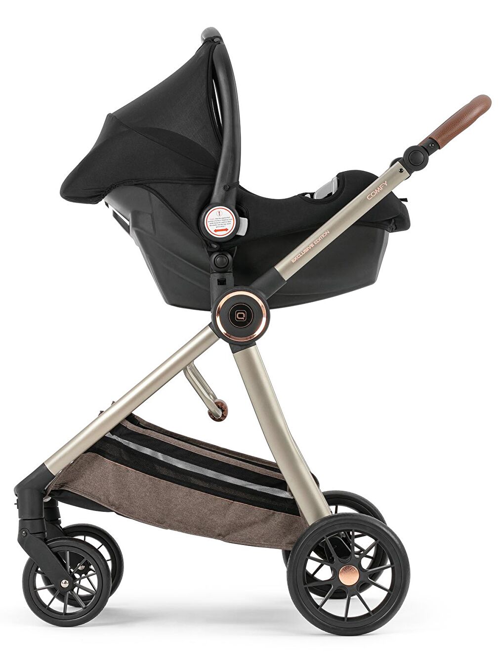 Comfy Travel Sistem Bebek Arabası Kahverengi-8
