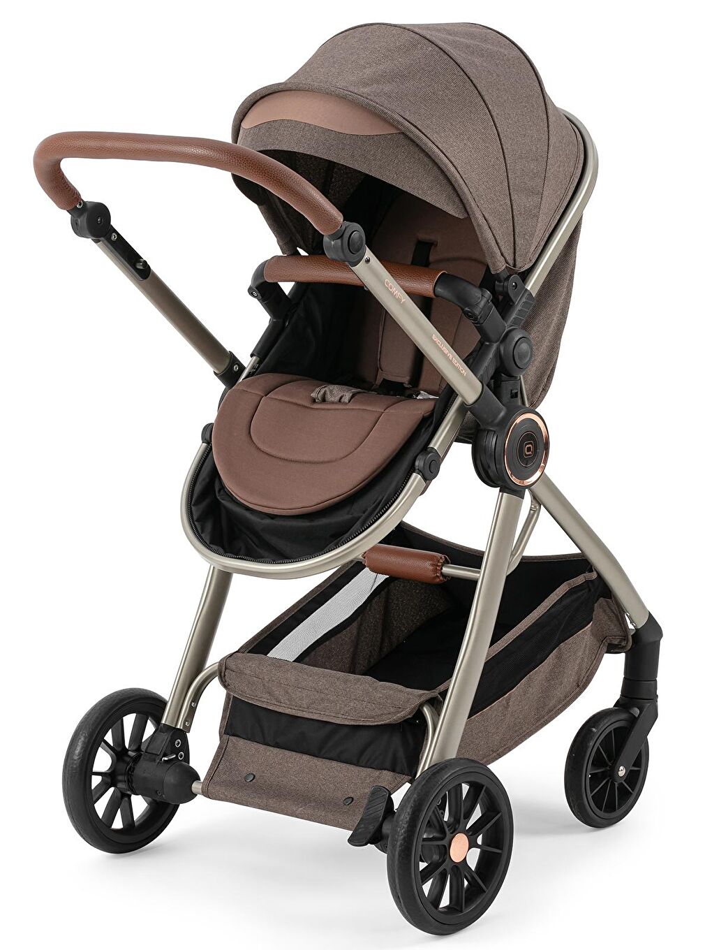 Comfy Travel Sistem Bebek Arabası Kahverengi-11