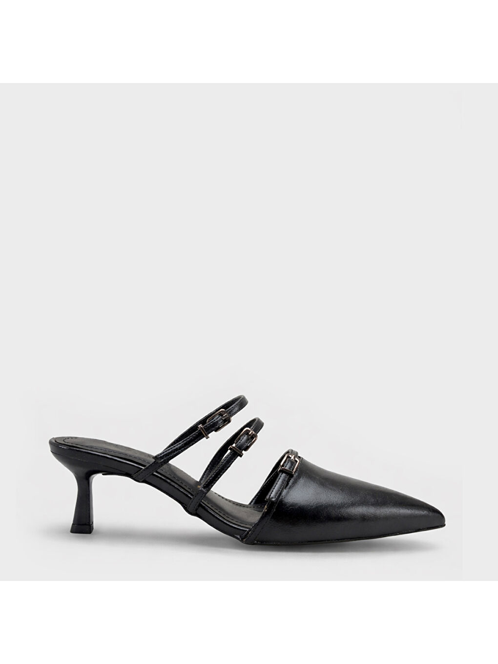 Siyah Matilde Kadın Topuklu Terlik