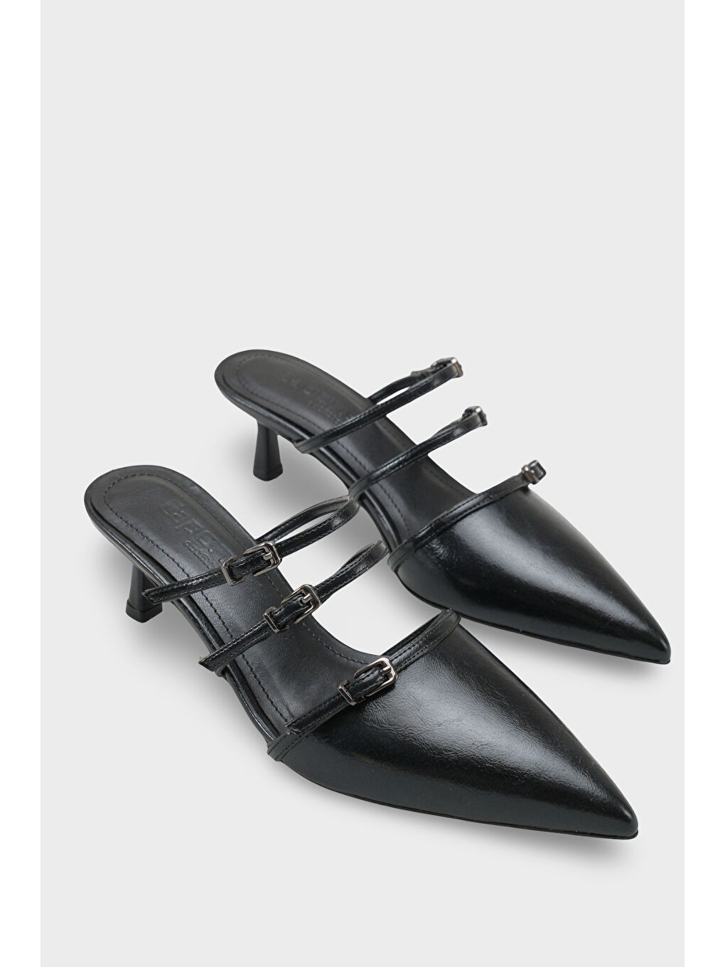 Siyah Matilde Kadın Topuklu Terlik-1