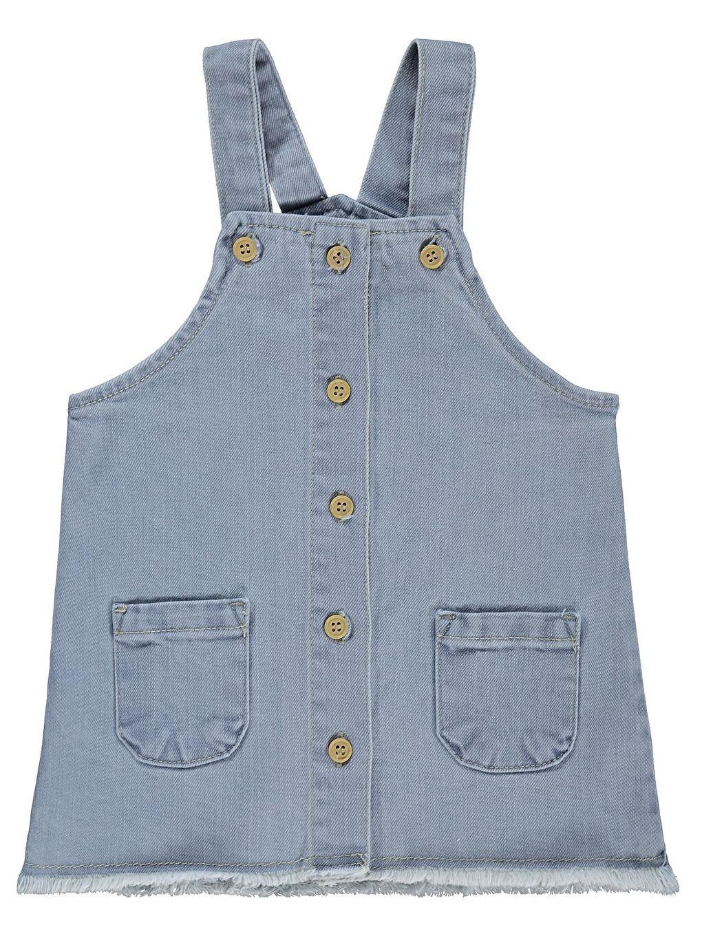 Baby Cepli Denim 6-18 Ay Salopet - Mavi